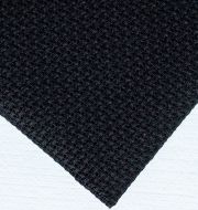 Канва Zweigart 3251 Аида (100% хлопок), цвет 720-черный, ширина 110см, 16ct-64кл/10 см фото 1