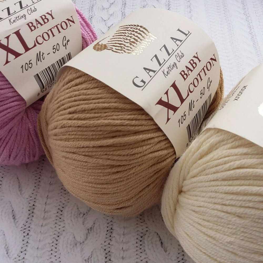 Пряжа Gazzal Baby Cotton XL - купить по цене от 106 руб. в интернетмагазине «Мир Вышивки»