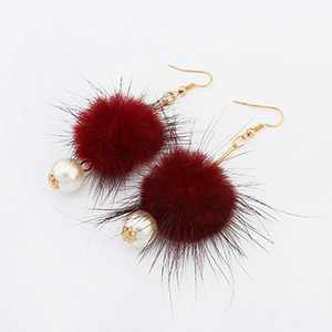 Fluffy-Pom-Pom-Earring-Mink-Ball-Imitation-Pearl-Dangle-Earrings-Gold-Color-4-Colors-Ear-Jewelry