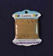 SR-13 13 мм Лента декоративная "Gamma" шелковая №215 горчичный фото 1