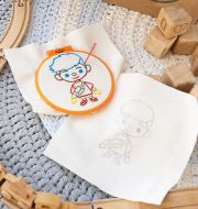 HP-004 Детский набор для вышивки с трафаретом 5 дизайнов "Куклы" фото 11