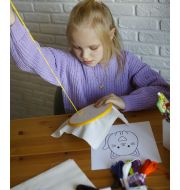 HP-001 Детский набор для вышивки с трафаретом 5 дизайнов "Классический сюжет" фото 11