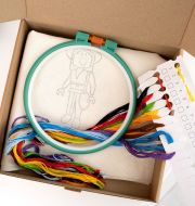 HP-001 Детский набор для вышивки с трафаретом 5 дизайнов "Классический сюжет" фото 20