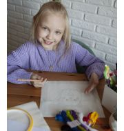 HP-001 Детский набор для вышивки с трафаретом 5 дизайнов "Классический сюжет" фото 27