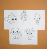 HP-006 Детский набор для вышивки с трафаретом 5 дизайнов "Фея" фото 6