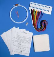 HP-012 Детский набор для вышивки с трафаретом 5 дизайнов "Краб" фото 10