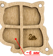 FLZB-101 Органайзер для бисера с деревянной крышкой фото 3