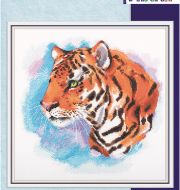 J-7332 Акварельный тигр фото 1