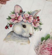 НВ-785 Кролик в цветах фото 1