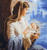 G617 Дева Мария с Младенцем (Luca-S) фото 7
