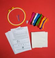 HP-011 Детский набор для вышивки с трафаретом 5 дизайнов "Радуга" фото 14