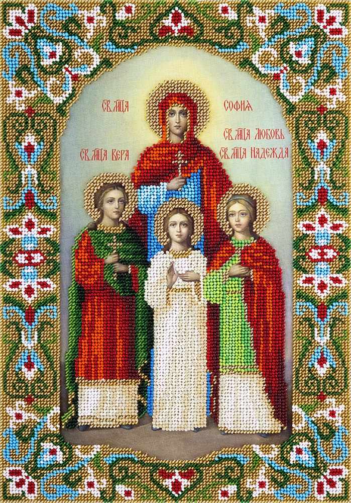 CM-1807 "Икона  Святых мучениц Веры, Надежды, Любови и матери их Софии"