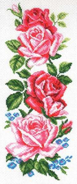 776 Нежные розы - рисунок на канве (МП)