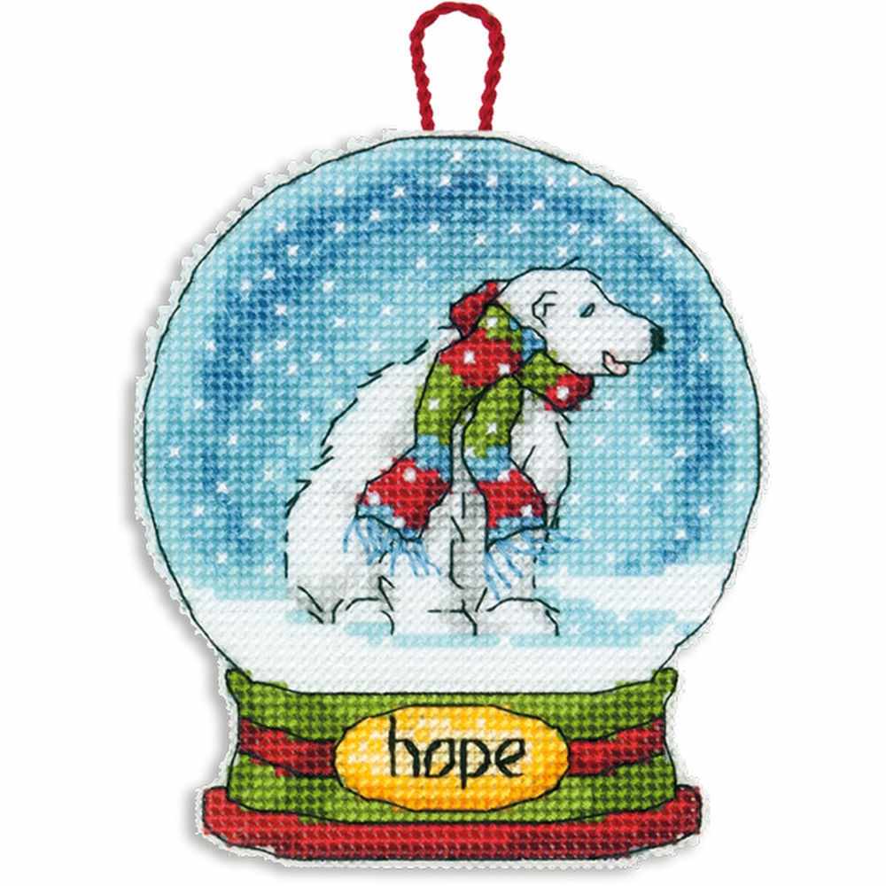8906 DMS Hope Snow Globe Ornament