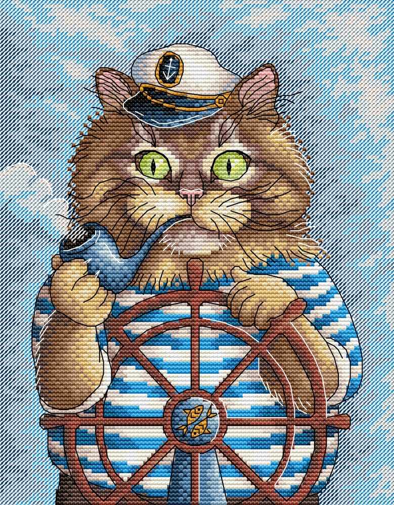 Картинки котик моряк