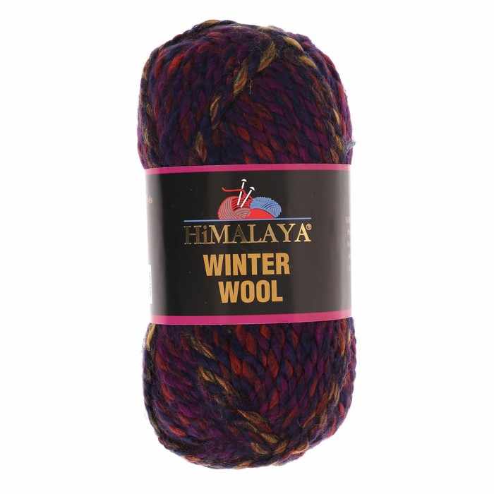 Пряжа Himalaya  Winter wool Цвет.04 сирен.оранж.борд.мел.