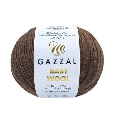 Пряжа Gazzal Baby Wool Цвет. 807 (комплект 10 шт)