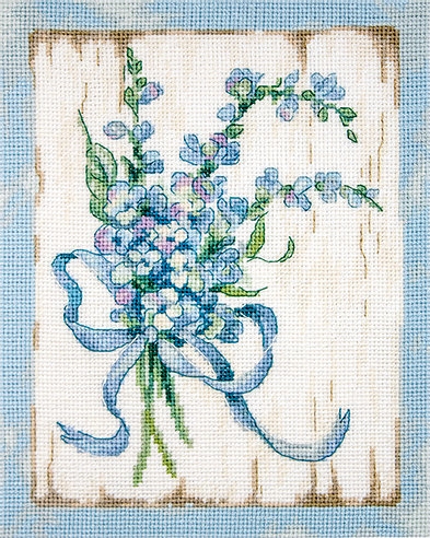 974 - Голубые цветы 1