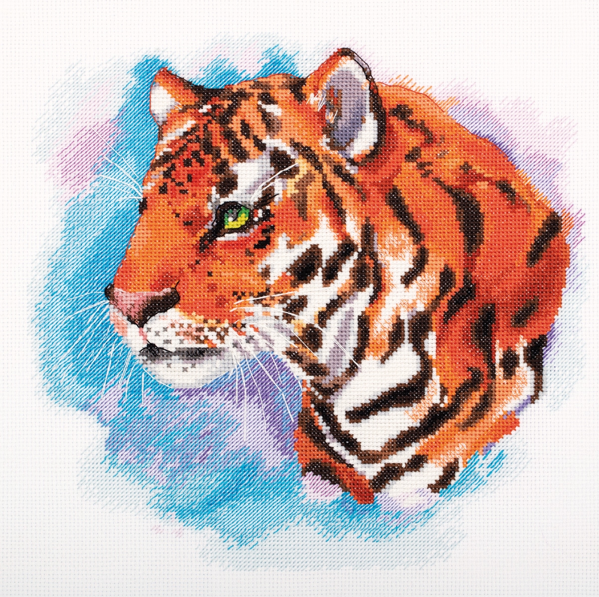 J-7332 Акварельный тигр