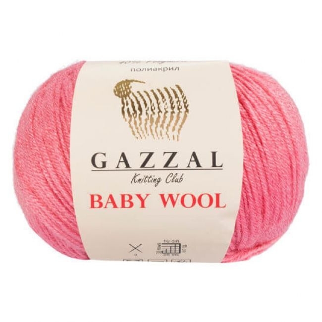 Пряжа GAZZAL Baby Wool Цвет. 828 (комплект 10 шт)
