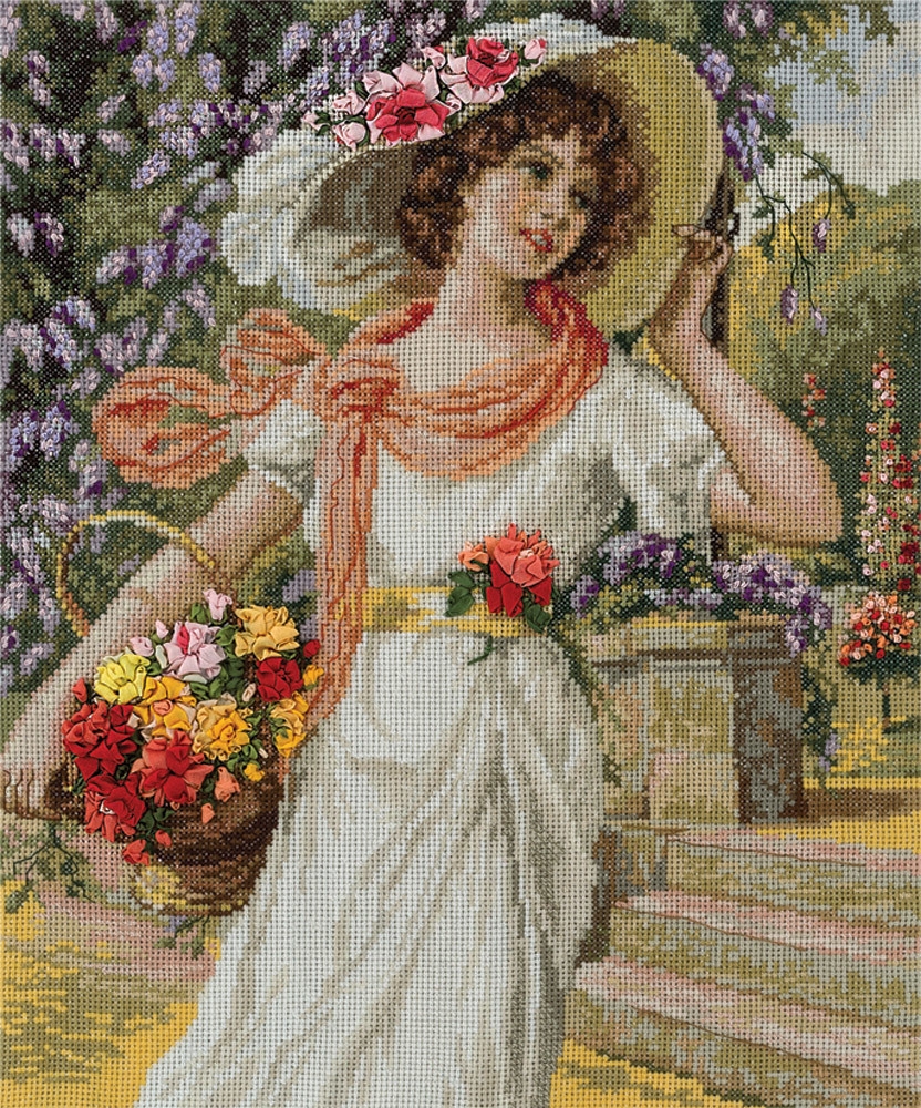 VH-1480 "Девушка с корзиной цветов"