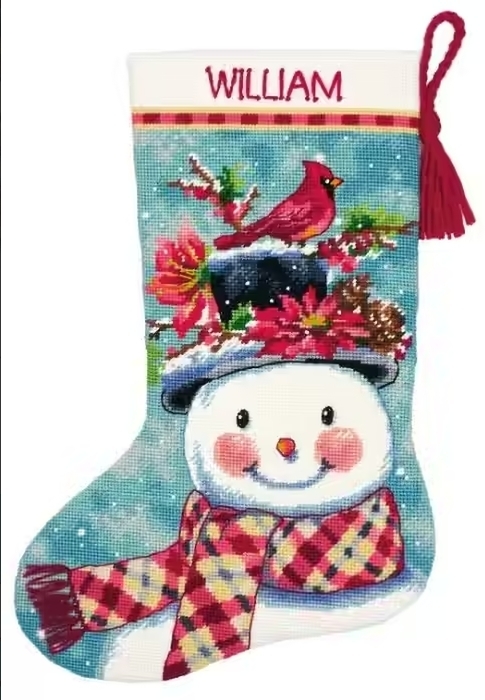 71-09159 DMS Новогодний носок от снеговика