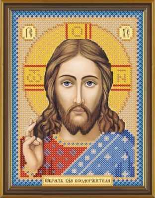 Основа для вышивания с нанесённым рисунком Бис 5001 Христос Спаситель (рисунок на ткани)