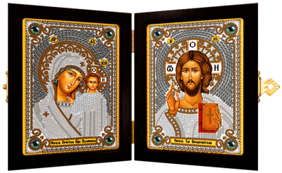 СМ 7000 Богородица Казанская и Христос Спаситель