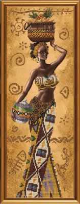 Набор для вышивания Nova Sloboda НД 2078 Африканка с фруктами
