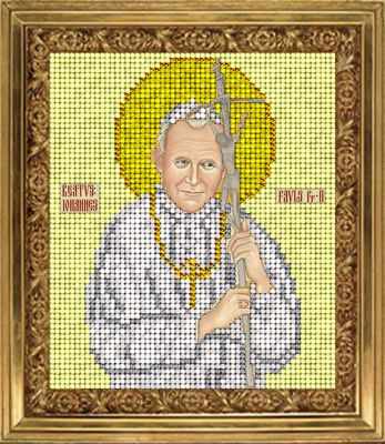 Набор для вышивания иконы Краса и Творчество 10117 Папа римский Павел 2 (КТ)