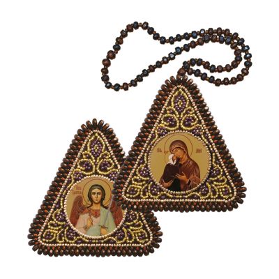 Набор для вышивания иконы Nova Sloboda ТР1205 Прав. Анна, мать Пресвятой Богородицы и Ангел Хранитель