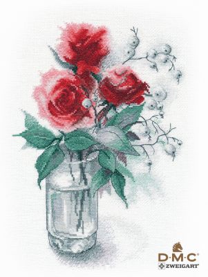 1353 Розы и снежноягодник (Овен)