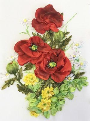 Набор для вышивания Каролинка МЛ(н) 4011 Маки и луговые цветы - набор (Каролинка)