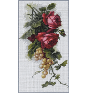 B2229 Красные розы с виноградом