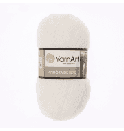 Пряжа YarnArt Angora De Luxe Цвет.501 Белый