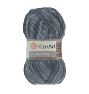 Пряжа YarnArt Crazy Color Цвет.652 Сине-серый меланж