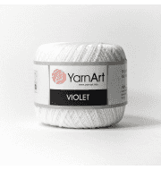 Пряжа YarnArt Violet Цвет.1000 Отбелка