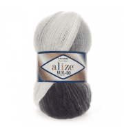Пряжа Alize ANGORA REAL 40 BATIK Цвет.1900 Голубо-серый