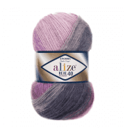 Пряжа Alize ANGORA REAL 40 BATIK Цвет.4760 Серо-розовый