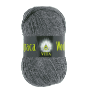 Пряжа VITA Alpaca Wool Цвет.2973 Темно-серый