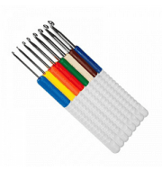 648-2 Набор крючков для вязания с пластиковой ручкой