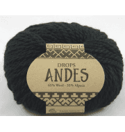 Пряжа DROPS Andes Цвет.8903 Чёрный