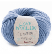 Пряжа Katia Love Wool Цвет.1098.214 св.джинс