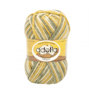 Пряжа Adelia NELLY 24 Св.хаки-св.горчичный